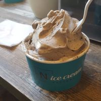 The soy-based salty-caramel+oreo+peanut-butter is a heavenly mix 😍 at N'Ice Cream Factory in Warsaw