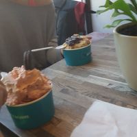 1: soy-based strawberry+mango+kiwi is a fruity mix, but I'd take a sorbet base another time at N'Ice Cream Factory in Warsaw