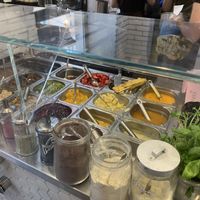 Ingredients bar at N'Ice Cream Factory in Warsaw