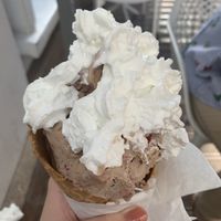 vegan whipped cream at N'Ice Cream Factory in Warsaw