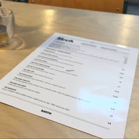 Menu  at MOOK Pancakes in Amsterdam