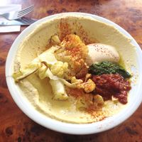 cauliflower and hummus at Yafo in Berlin