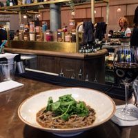 not the best pic but this mushroom pasta was delicious! at Farmacy in West London