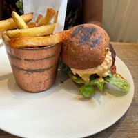 Burger at Farmacy in West London