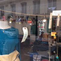 Shop window at 1944 Gallery Vegan Shop in Paris