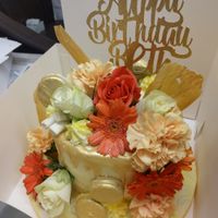 Custom celebration cake. at Vegan Sweet Treats in Grimsby