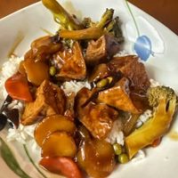 Spicy garlic tofu  at Sun Tong Luck Asian Cuisine in Columbus