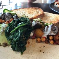 Spiced Potatoes with extras at Round Bird in Lilydale