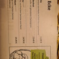 Vegan corner menue at Kartoffelhaus in Eisenach