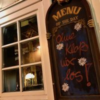 funny caption on sign at Kartoffelhaus in Eisenach