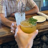 Smoked Dahlia and Zen cocktails at Hilo Bay Cafe in Hilo