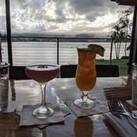 The view at Hilo Bay Cafe in Hilo
