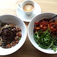 sweet oats, savory oats, espresso!  at Oatmeal in Paris