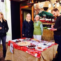 Worcester Park Vegans outreach, outside (and kindly supported by) Organico in 2014 at Organico in Epsom