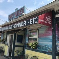 At night these chairs are filled with bodies to get in. The waiting long may be long but it's a testimonial to the amazing food and vegan selection. I didn't know it had vegan selections when we tried it. We went to check out what they had with all those people waiting to get in. at Crazy Burger in Narragansett