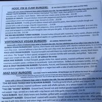 Vegan burgers at Crazy Burger in Narragansett