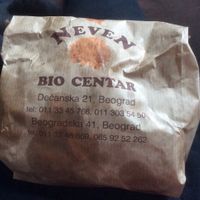 A bag of goodies! at Neven Biocentar in Belgrade