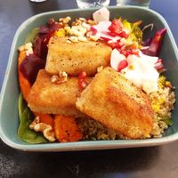 Vegan kaaskroketten at Funky Jungle in Mechelen