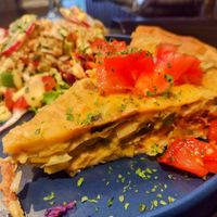 Quiche (again, a starter. Crazy) at Funky Jungle in Mechelen