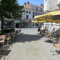 terrace at the foot of the catherdral, Funky Jungle, Mechelen at Funky Jungle in Mechelen