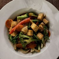 Vegetable stir fry with tofu   at Avantika in Simpson Bay
