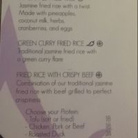 fried rice at Avantika in Simpson Bay