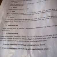 Part of the menu at La Berenjena in Vinales