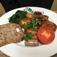 Vegan big breakfast  at Whispers Cafe in Levin