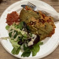 Vegan lasagne  at Whispers Cafe in Levin