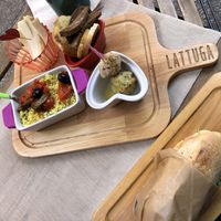 Vegetarian platter at Lattuga in Rome
