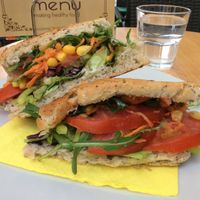 Ohh, you know that's healthy. at Garden Food in Belgrade