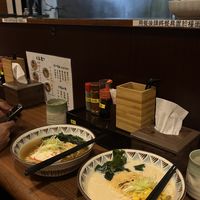 Soy milk ramen and soy sauce ramen  at Qiu Dou Ru La Mien - Hagi Soymilk Ramen in Kaohsiung