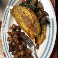 Spinach sausage omelette   at The Tasty in Philadelphia