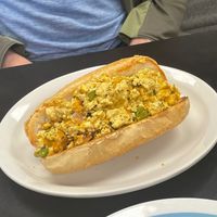 Breakfast Hoagie with scrambled Tofu at The Tasty in Philadelphia
