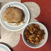 Jersey girl and home fries  at The Tasty in Philadelphia