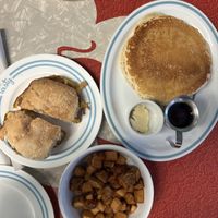 Jersey girl, home fries, pancake  at The Tasty in Philadelphia