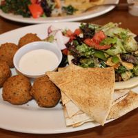 Falafel Entree. {Vegan} at Pita Plate in Morehead City