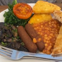 Vegan full English   at Cafe Kino in Bristol