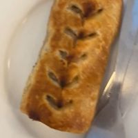 Vegan sausage roll  at Cafe Kino in Bristol