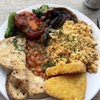 Full English breakfast  at Cafe Kino in Bristol