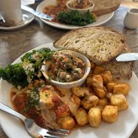 Middle Eastern breakfast option  at Cafe Kino in Bristol