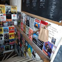 Downstairs for events at Cafe Kino in Bristol