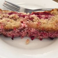 Cake-raspberry and lemon at Cafe Kino in Bristol