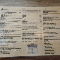 Menu at Cafe Kino in Bristol