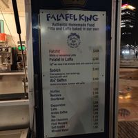 menu at Falafel King Food Cart in Bristol