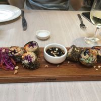 Tempura Raw Spring Vegie Roll at Dough Bros in Hamilton
