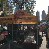 Awning: this is from a farmers' market near Lincoln Center (Body & Soul frequents other farmers' markets in NYC in addition to the one in Union Sq.--look for this awning. at Body & Soul Bakeshop in New York City