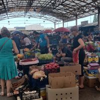 inside at Pryvoz Market in Odessa