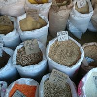 Seeds and grains at Pryvoz Market in Odessa