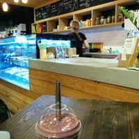 berry smoothie at Taylor's Healthy Grocers in Wollongong